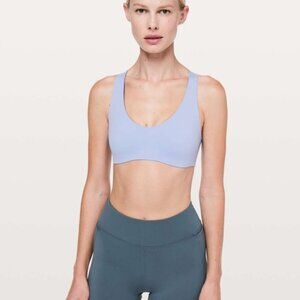 Lululemon Light Strides Sports Bra Iron Purple